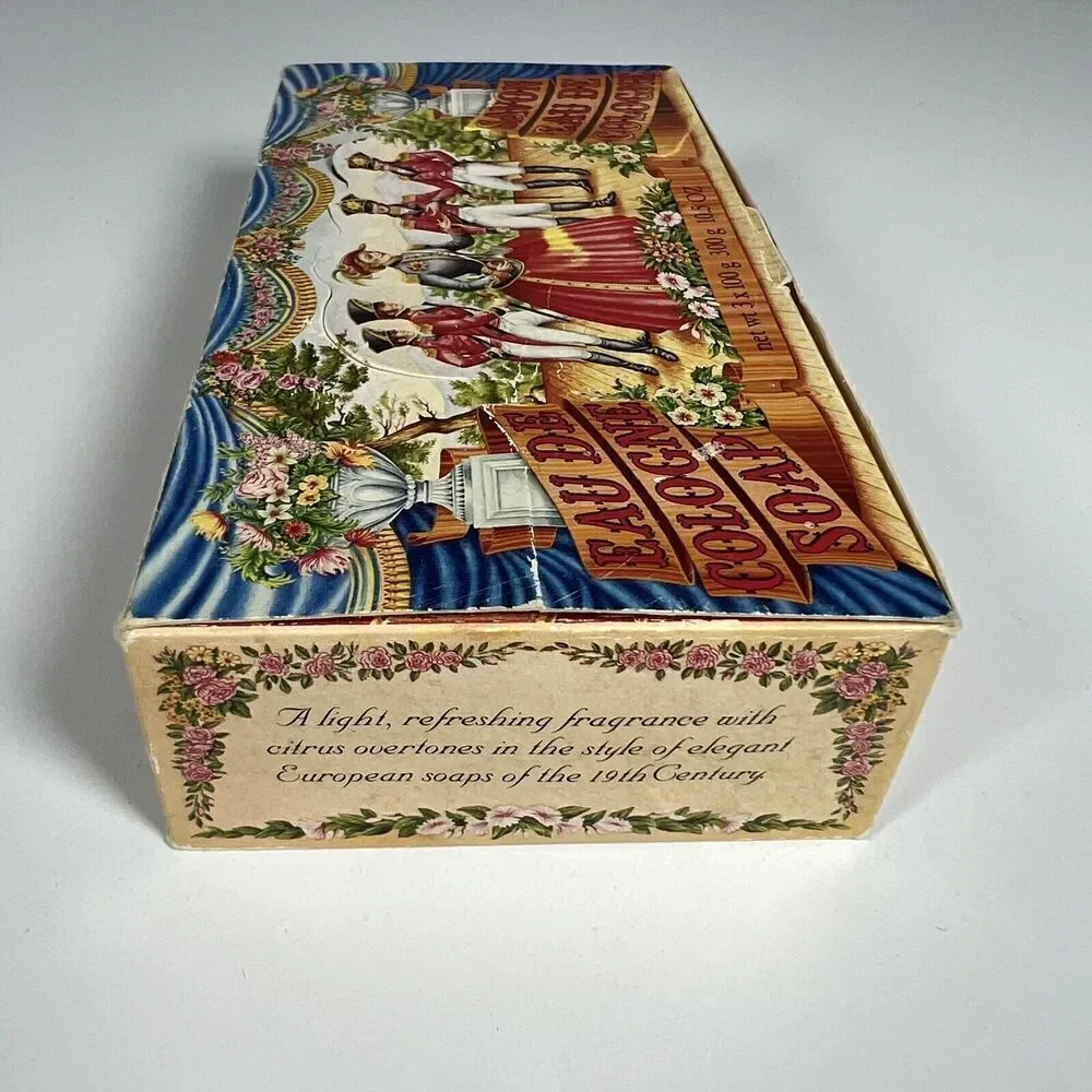 Eau de Cologne Soap by Cabtree & Evelyn 3 x 100g (10.5 oz total) Vintage 1982